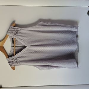 Gently worn Brixon Ivy v-neck blouse in grey, size XL.